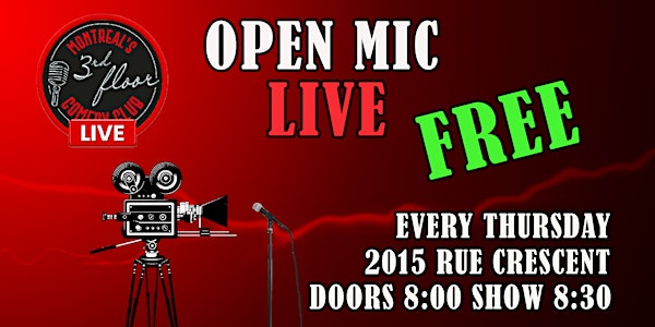 Open Mic Live | 3rd Floor Comedy Club