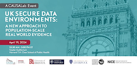 Causal Inference in UK Secure Data Environments