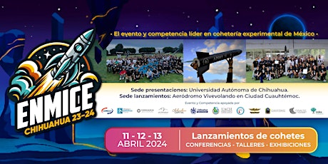 Imagen principal de Encuentro Mexicano de Ingeniería en Cohetería Experimental ENMICE 2023-2024