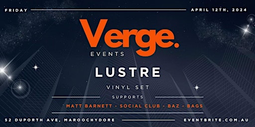 Imagen principal de Verge  Presents Lustre | V1