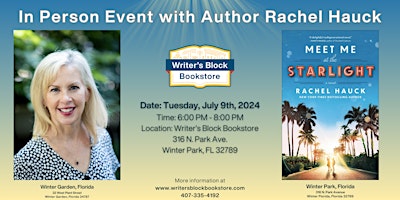 In Person Event with Author Rachel Hauck primary image