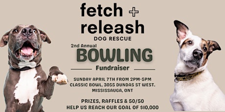 2nd Annual Fetch + Releash Bowling Fundraiser