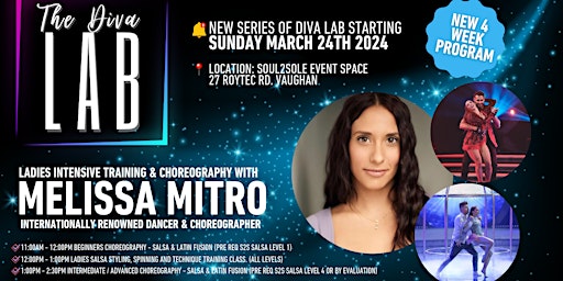 Int/Adv Salsa Choreography Diva Lab Workshop with Melissa Mitro primary image