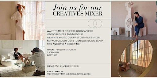 Primaire afbeelding van DTLA Visuals Creatives MIXER-Meet other photographers, models, and more.