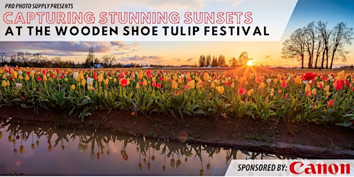 Hauptbild für Capturing Stunning Sunsets at the Wooden Shoe Tulip Festival with Canon