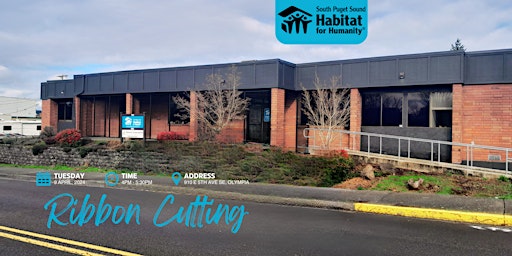 Primaire afbeelding van South Puget Sound Habitat for Humanity Ribbon Cutting