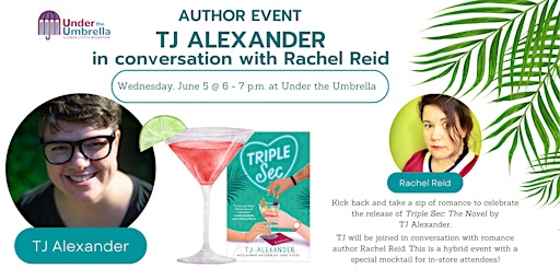 Image principale de TJ Alexander: Triple Sec Virtual Author Event