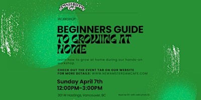 Imagem principal de WORKSHOP: Beginners Guide to Growing at Home