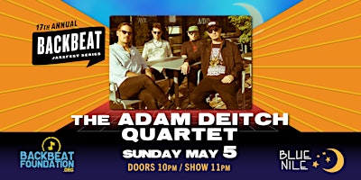 Imagem principal do evento The Adam Deitch Quartet