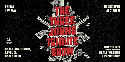Imagem principal do evento The Three Johns Tribute Show  Live at The Seals