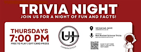 Universal Joint Lawrenceville Trivia Night
