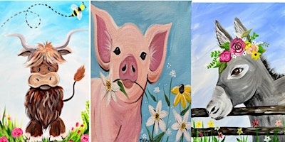 Friendly Farm Animals Painting Party at Alecraft Brewery primary image