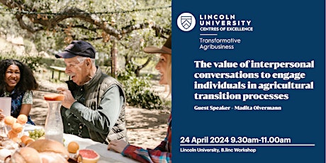 The Value of Interpersonal Conversations for Agricultural Transition