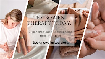 Bowen Therapy Intro Session primary image