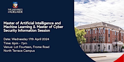 Master of Artificial Intelligence & Master of Cyber Security info session primary image