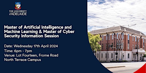 Image principale de Master of Artificial Intelligence & Master of Cyber Security info session