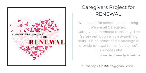 Primaire afbeelding van Caregivers Project for Renewal - May 3, 4  & 5, 2024