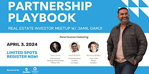 KeyGlee Investor Meetup- Partnership Playbook with  Jamil Damji primary image