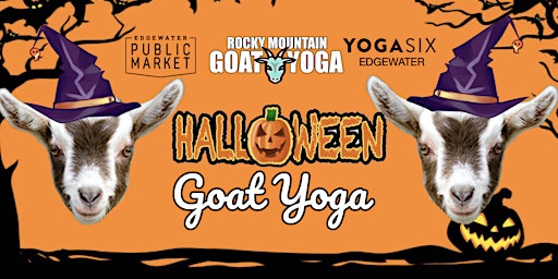 Hauptbild für Halloween Goat Yoga - October 26th (YOGA SIX - EDGEWATER)