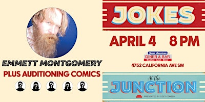 Primaire afbeelding van Comedy! Jokes at the Junction: Emmett Montgomery!
