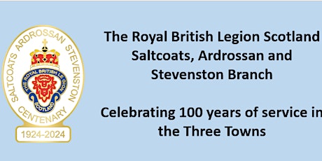 RBLS Saltcoats, Ardrossan and Stevenston Branch Centenary