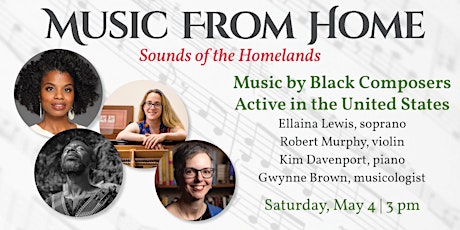 Music from Home:  Music by Black Composers  Active in the United States primary image