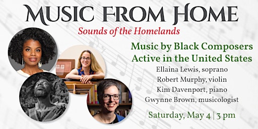 Hauptbild für Music from Home:  Music by Black Composers  Active in the United States