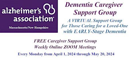 Alzheimer's/Dementia Caregiver Support Group for Early-Stage Dementia