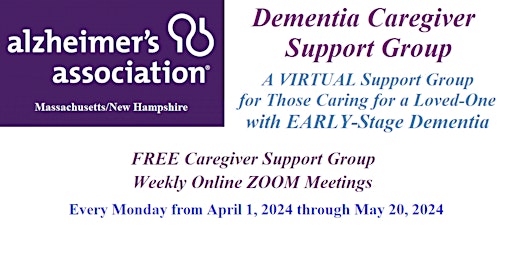 Alzheimer's/Dementia Caregiver Support Group for Early-Stage Dementia primary image