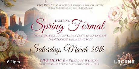 Spring Formal & Live Music w/ Brenan Woody!