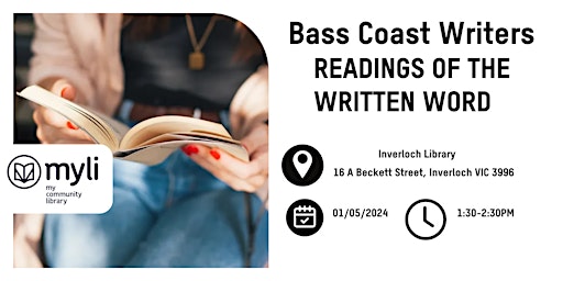 Primaire afbeelding van Bass Coast Writers: Readings Of The Written Word @ Inverloch Library