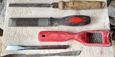 Imagem principal do evento Introduction to hand tools for stone carving - Creative Pursuits Festival