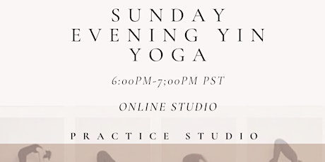 Sunday Evening Yin Yoga primary image