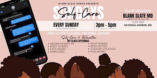 Imagem principal do evento Self-Care Sunday with Blank Slate: Body Wash & Oil