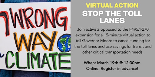 Virtual Action to Stop Toll Lane Expansion  primärbild