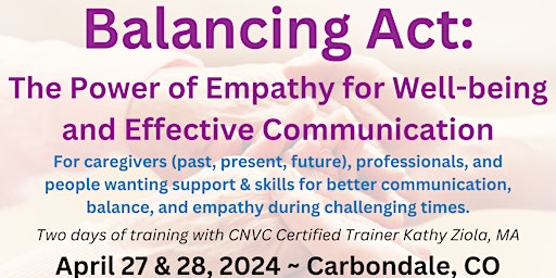 Image principale de Balancing Act:The Power of Empathy for Well-being & Effective Communication