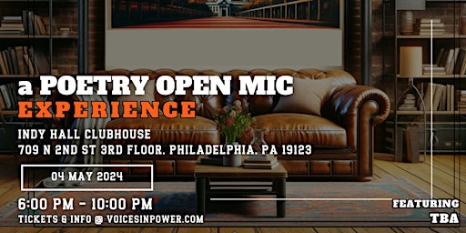 Primaire afbeelding van Voices In Power: a Poetry Open Mic Experience ft. Da Truth Da Poet | PHILLY