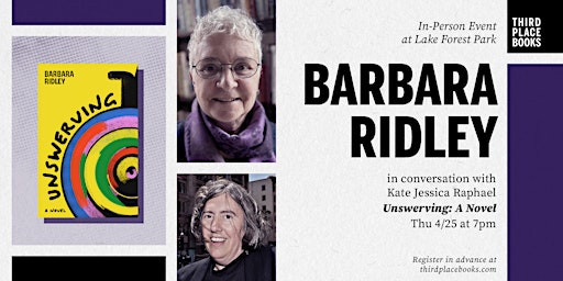 Imagem principal do evento Barbara Ridley with Kate Jessica Raphael — 'Unswerving: A Novel'