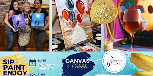 Canvas & Corks with Artist Veronica Egidio at Elite Academy of Music primary image