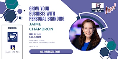 GROW YOUR BUSINESS WITH PERSONAL BRANDING primary image