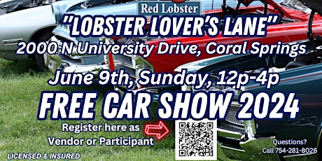 Lobster Lover's Lane Coral Springs Car Show