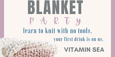 Chunky Knit Blanket Party - Vitamin Sea 4/8 primary image