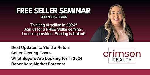 Image principale de FREE Seller Seminar - Rosenberg, TX