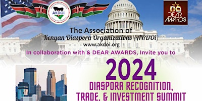 Immagine principale di 2024 DIASPORA RECOGNITION, TRADE & INVESTMENT SUMMIT 