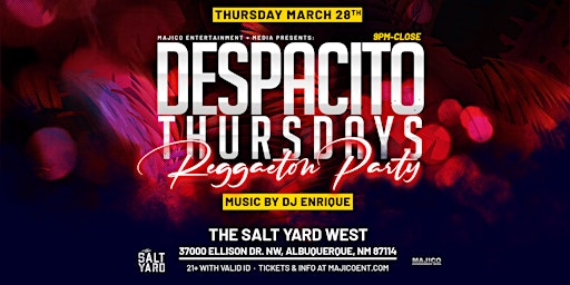 Primaire afbeelding van Despacito Thursdays at The Salt Yard West