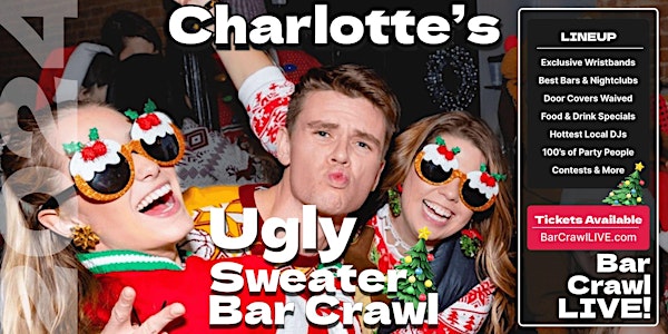 The Official Ugly Sweater Bar Crawl Charlotte by Bar Crawl LIVE 2024