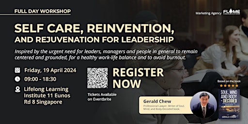 Hauptbild für Self Care, Reinvention and Rejuvenation for Leadership