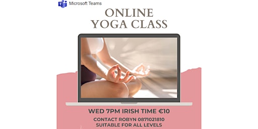 ONLINE YOGA SUITABLE FOR ALL LEVELS 10 EURO primary image