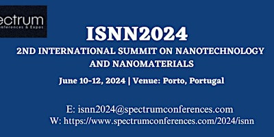 2nd International Summit on Nanotechnology and Nanomaterials primary image