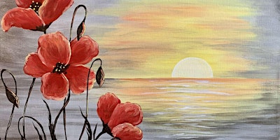 Primaire afbeelding van Poppies At Sunset - Paint and Sip by Classpop!™